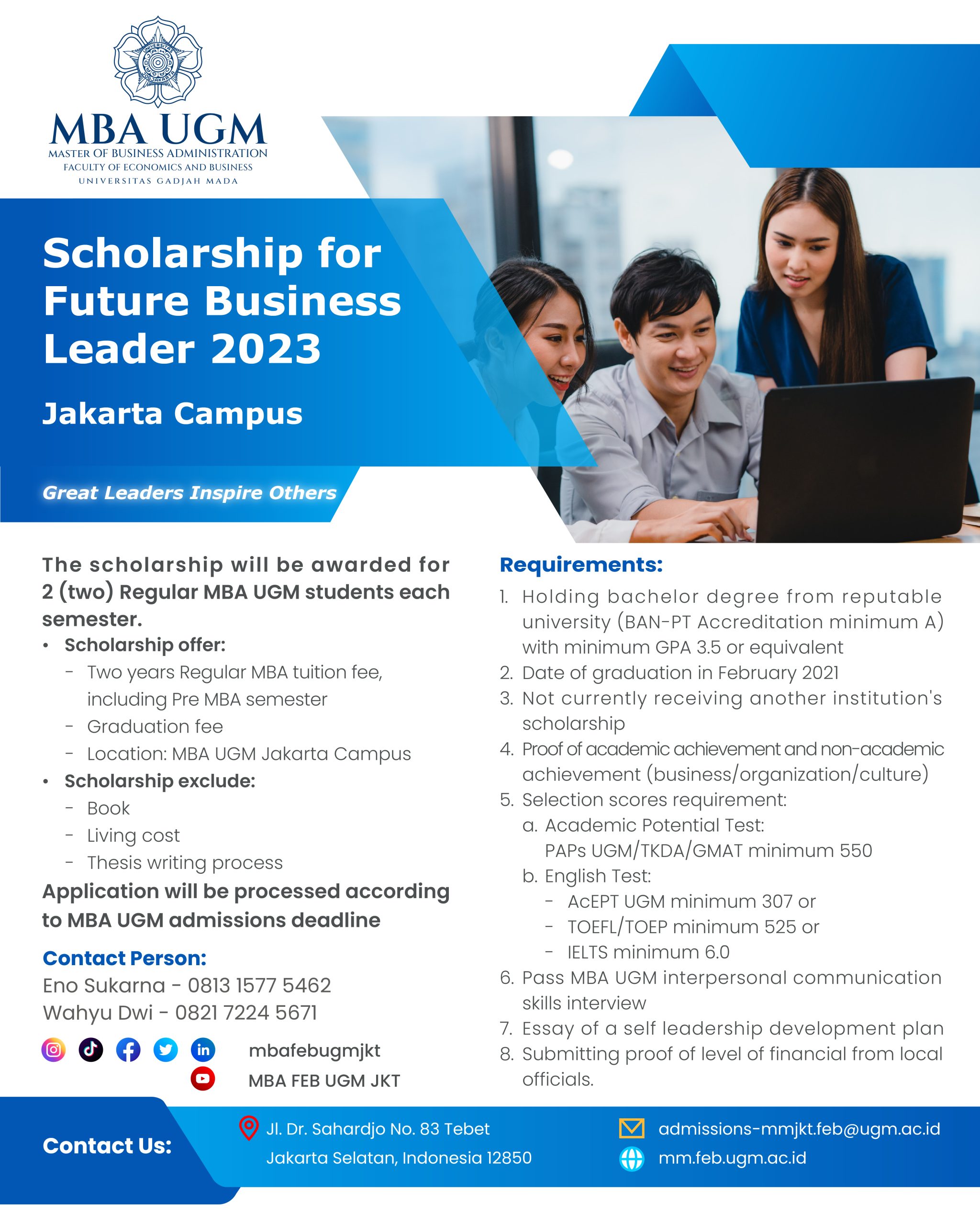 Beasiswa – MBA FEB UGM