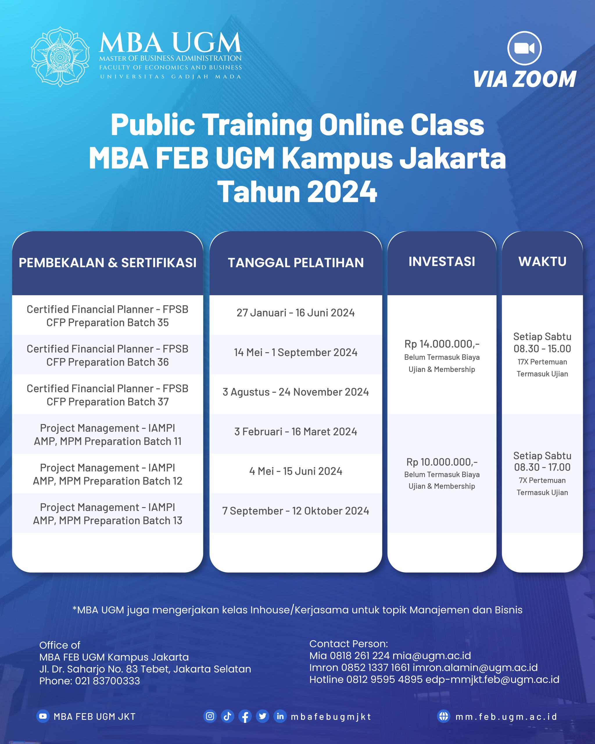 Kelas Tahun 2024 – MBA FEB UGM