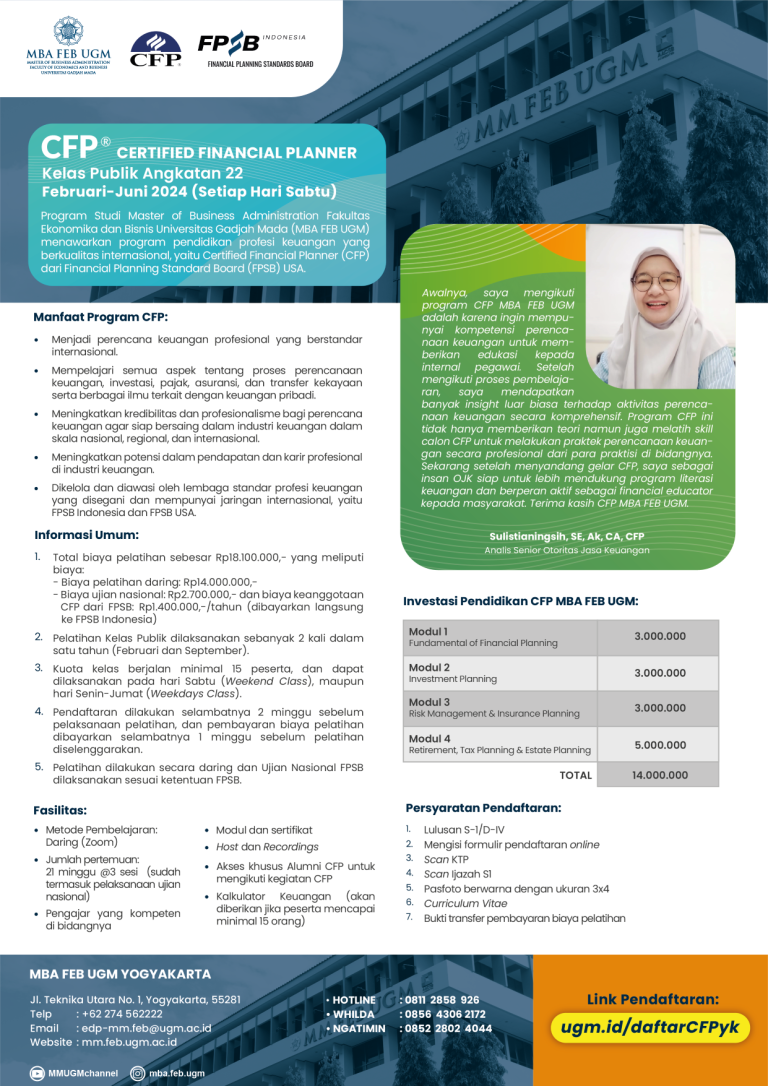 Class in 2024 – MBA FEB UGM